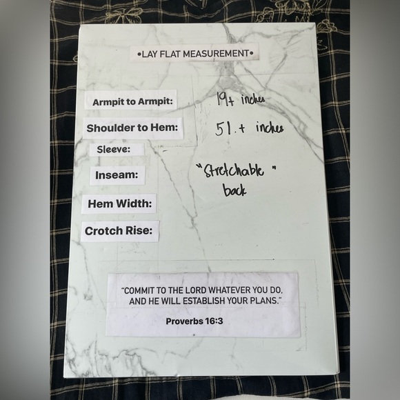 World Market Black Wide leg windowpane Embroidered Jumpsuit pockets Women sz XL - Picture 9 of 9